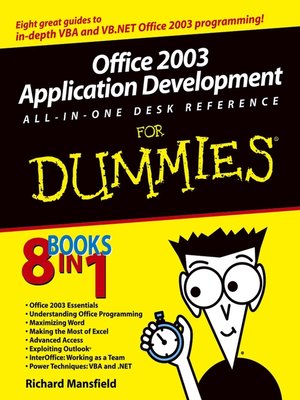 cover image of Office 2003 Application Development All-in-One Desk Reference For Dummies